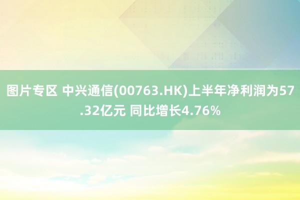 图片专区 中兴通信(00763.HK)上半年净利润为57.32亿元 同比增长4.76%